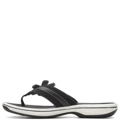 Flip Flops*Clarks Women's , Brinkley Flora Sandal Black
