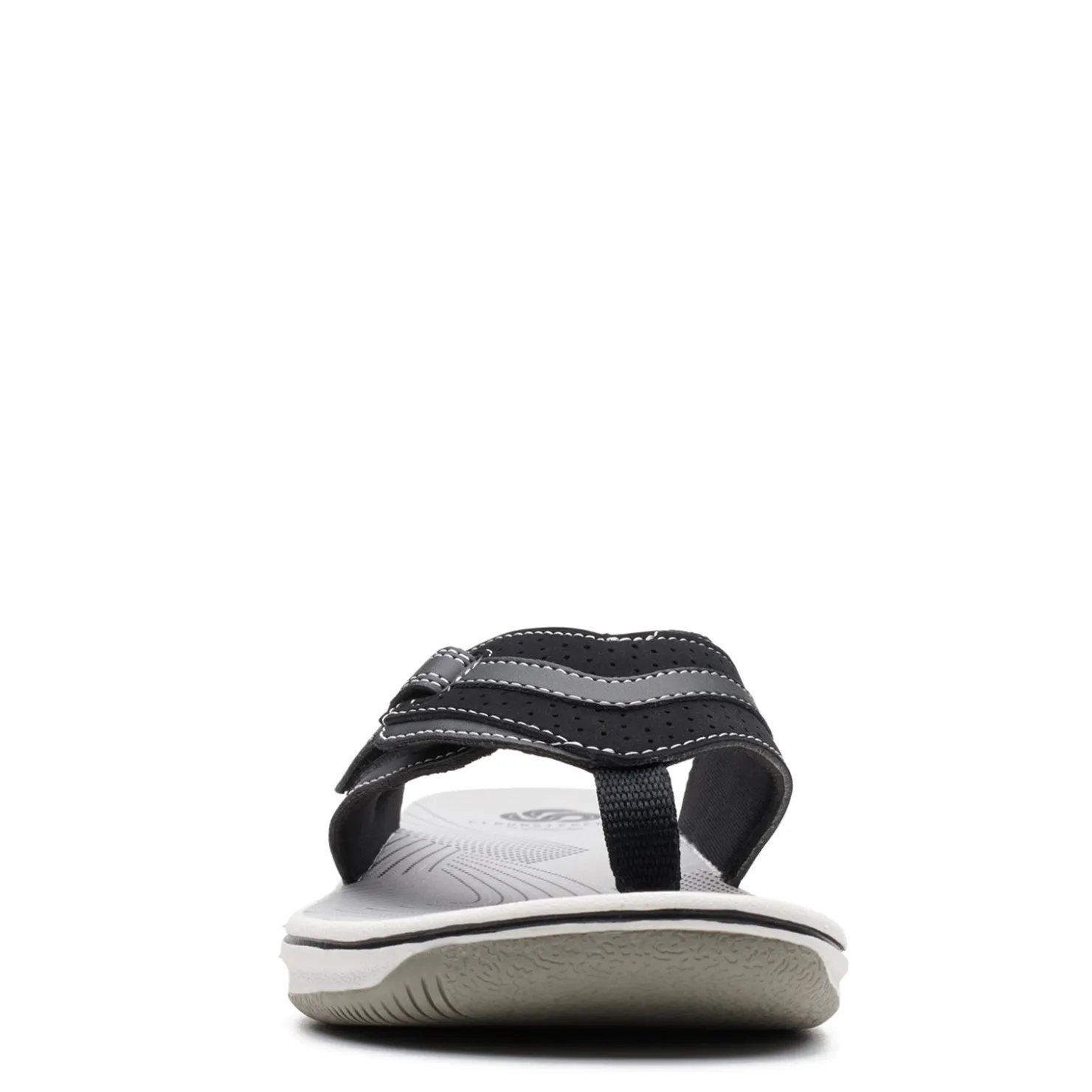 Flip Flops*Clarks Women's , Brinkley Keely Sandal Black