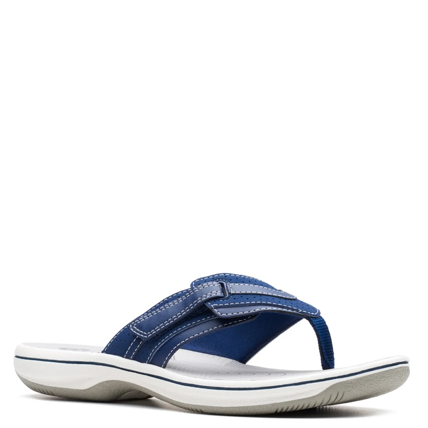 Footbed Sandals*Clarks Women's , Brinkley Keely Sandal Navy
