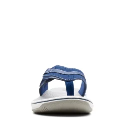 Footbed Sandals*Clarks Women's , Brinkley Keely Sandal Navy