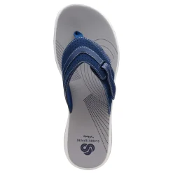 Footbed Sandals*Clarks Women's , Brinkley Keely Sandal Navy