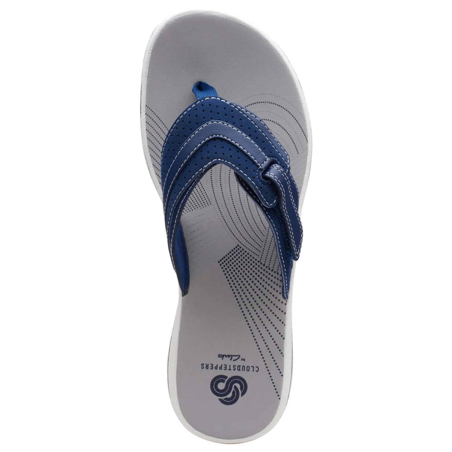 Footbed Sandals*Clarks Women's , Brinkley Keely Sandal Navy