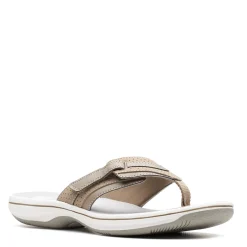 Footbed Sandals*Clarks Women's , Brinkley Keely Sandal Greystone