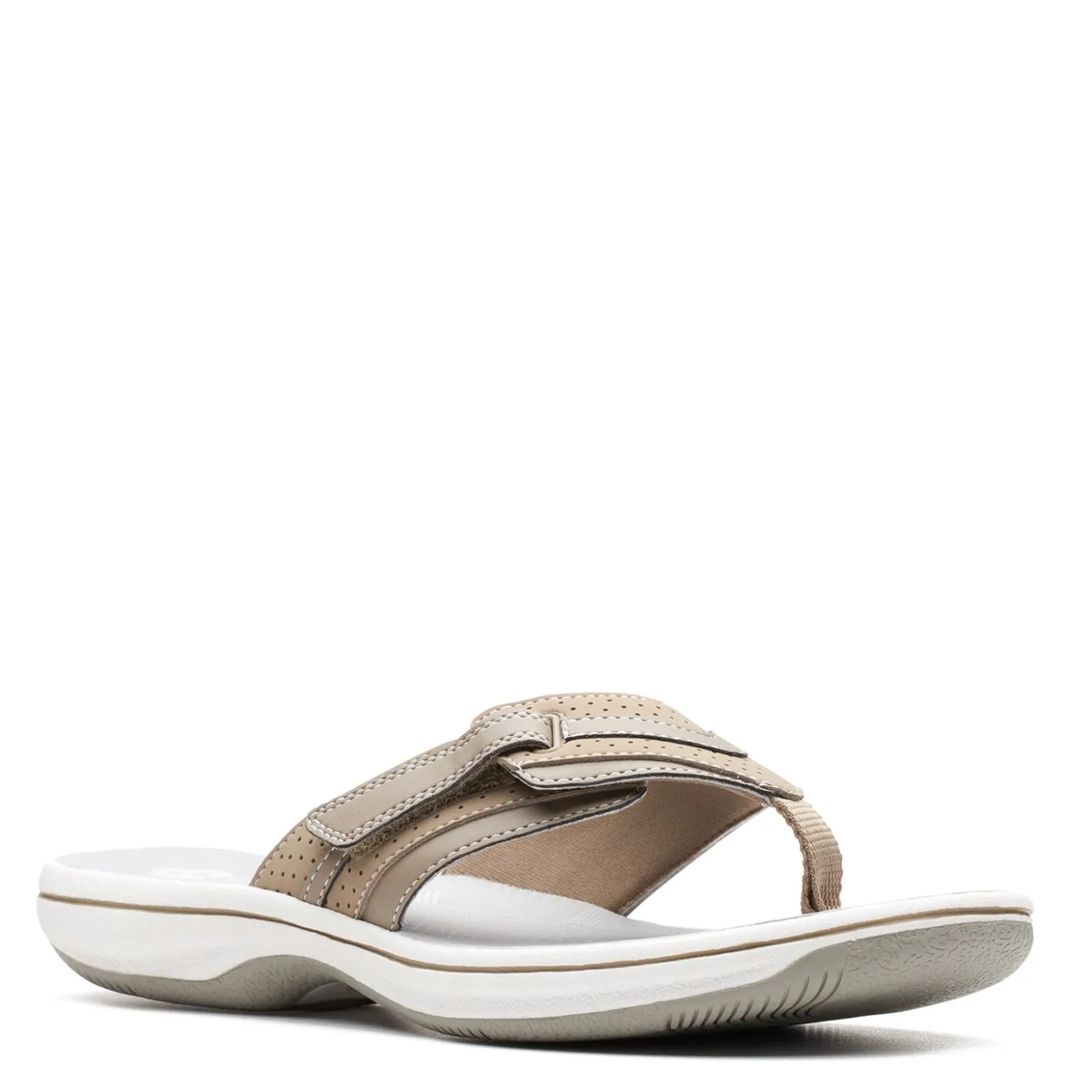 Footbed Sandals*Clarks Women's , Brinkley Keely Sandal Greystone