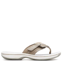 Footbed Sandals*Clarks Women's , Brinkley Keely Sandal Greystone