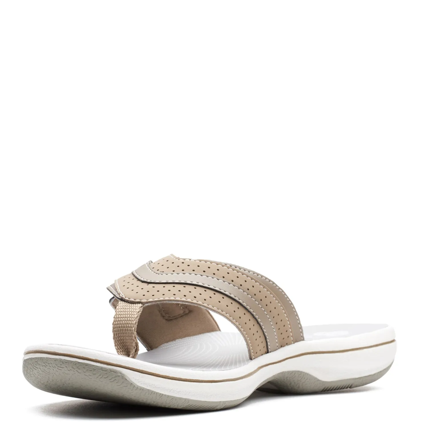 Footbed Sandals*Clarks Women's , Brinkley Keely Sandal Greystone