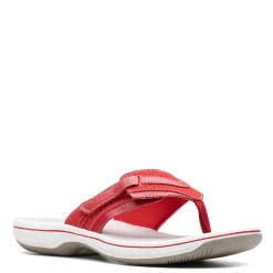 Footbed Sandals*Clarks Women's , Brinkley Keely Sandal Red