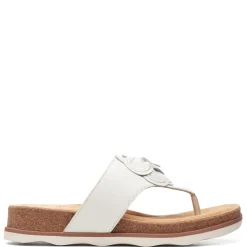 Footbed Sandals*Clarks Women's , Brynne Style Sandal White