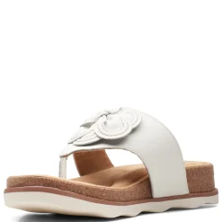 Footbed Sandals*Clarks Women's , Brynne Style Sandal White