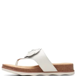 Footbed Sandals*Clarks Women's , Brynne Style Sandal White