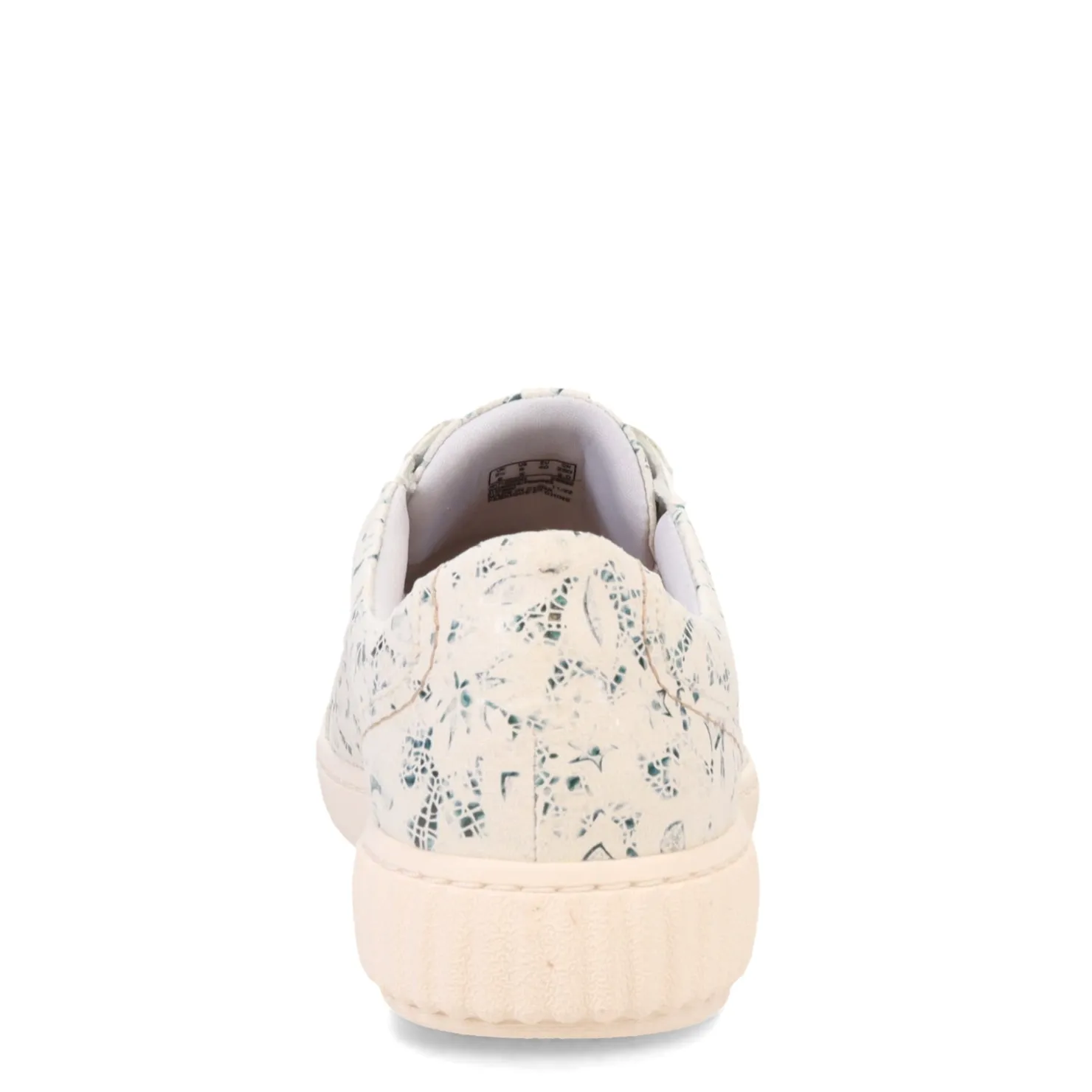 Fashion & Street*Clarks Women's , Caroline Ella Sneaker Beige / Blue Floral