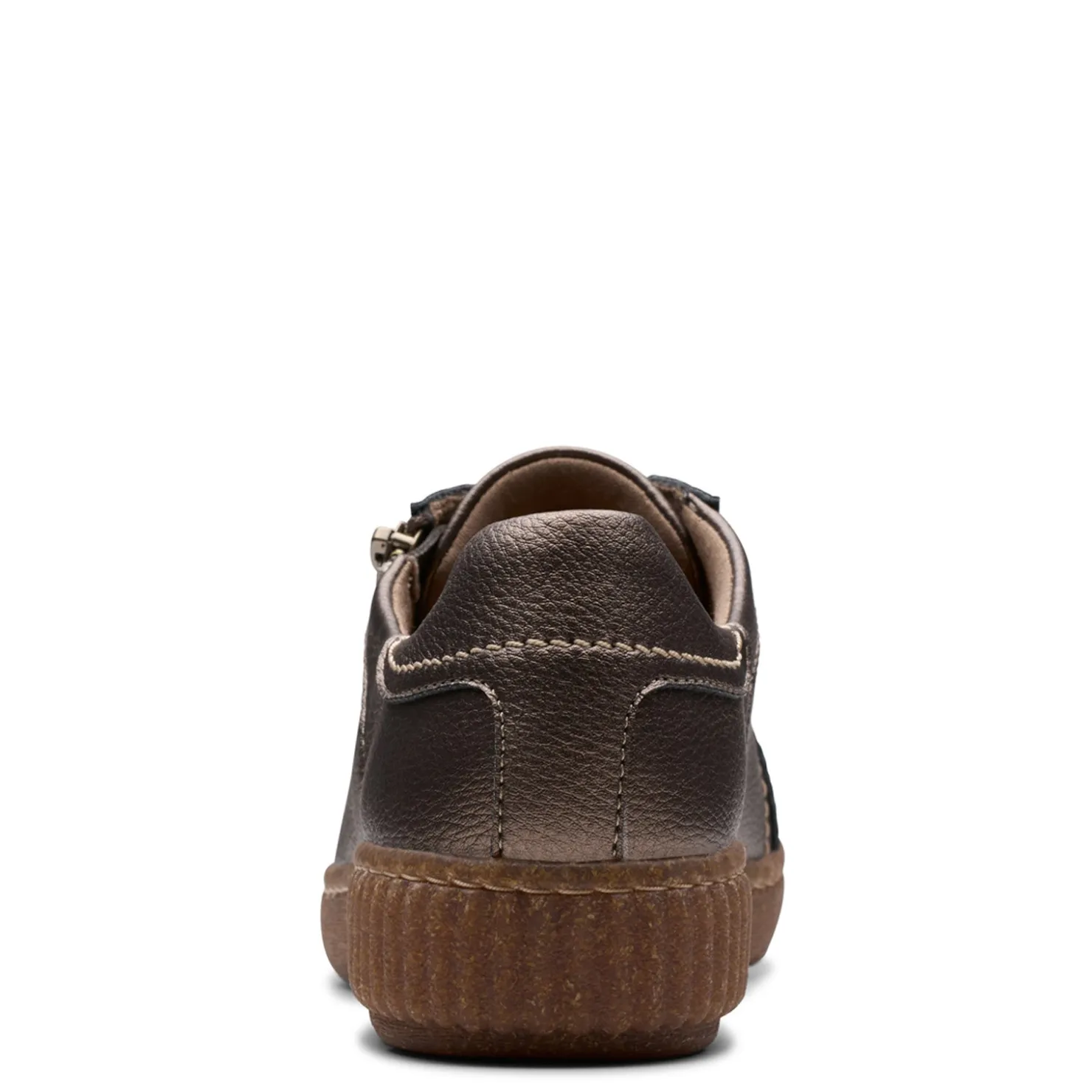Fashion & Street*Clarks Women's , Caroline Janna Sneaker Bronze Metallic