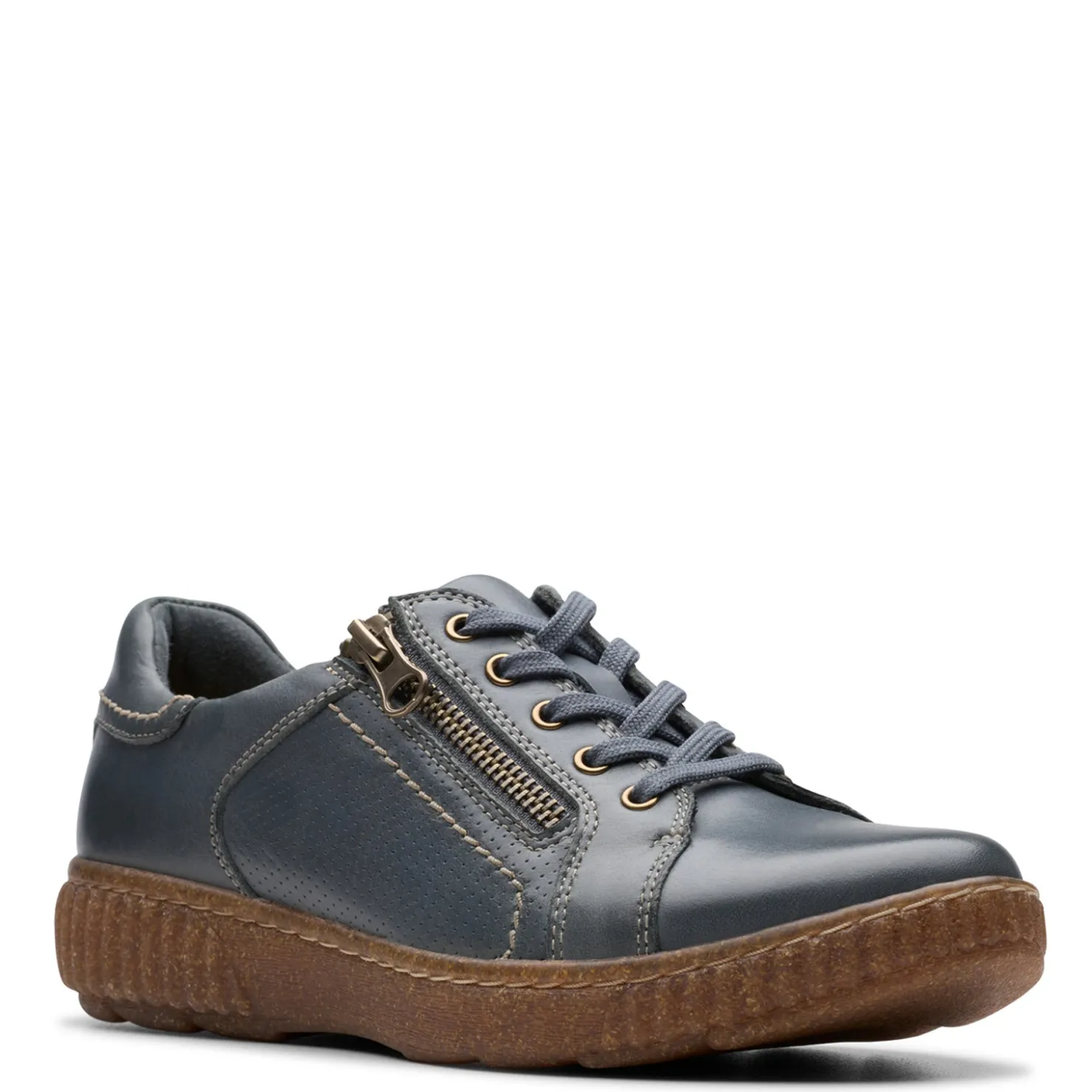 Fashion & Street*Clarks Women's , Caroline Janna Sneaker Dark Blue