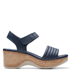 Heeled Sandals*Clarks Women's , Chelseah Gem Sandal Navy