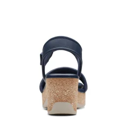 Heeled Sandals*Clarks Women's , Chelseah Gem Sandal Navy