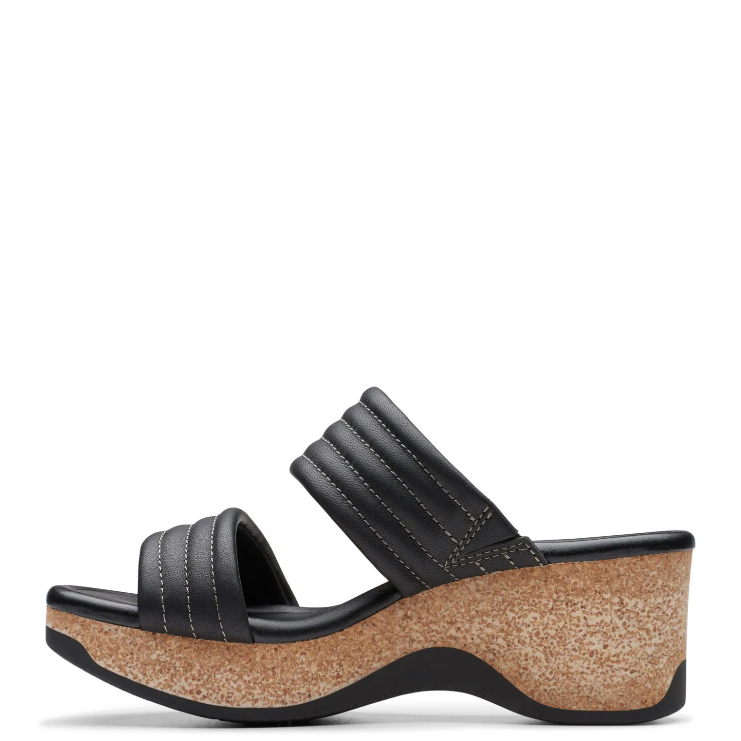 Wedges*Clarks Women's , Chelseah Path Sandal Black