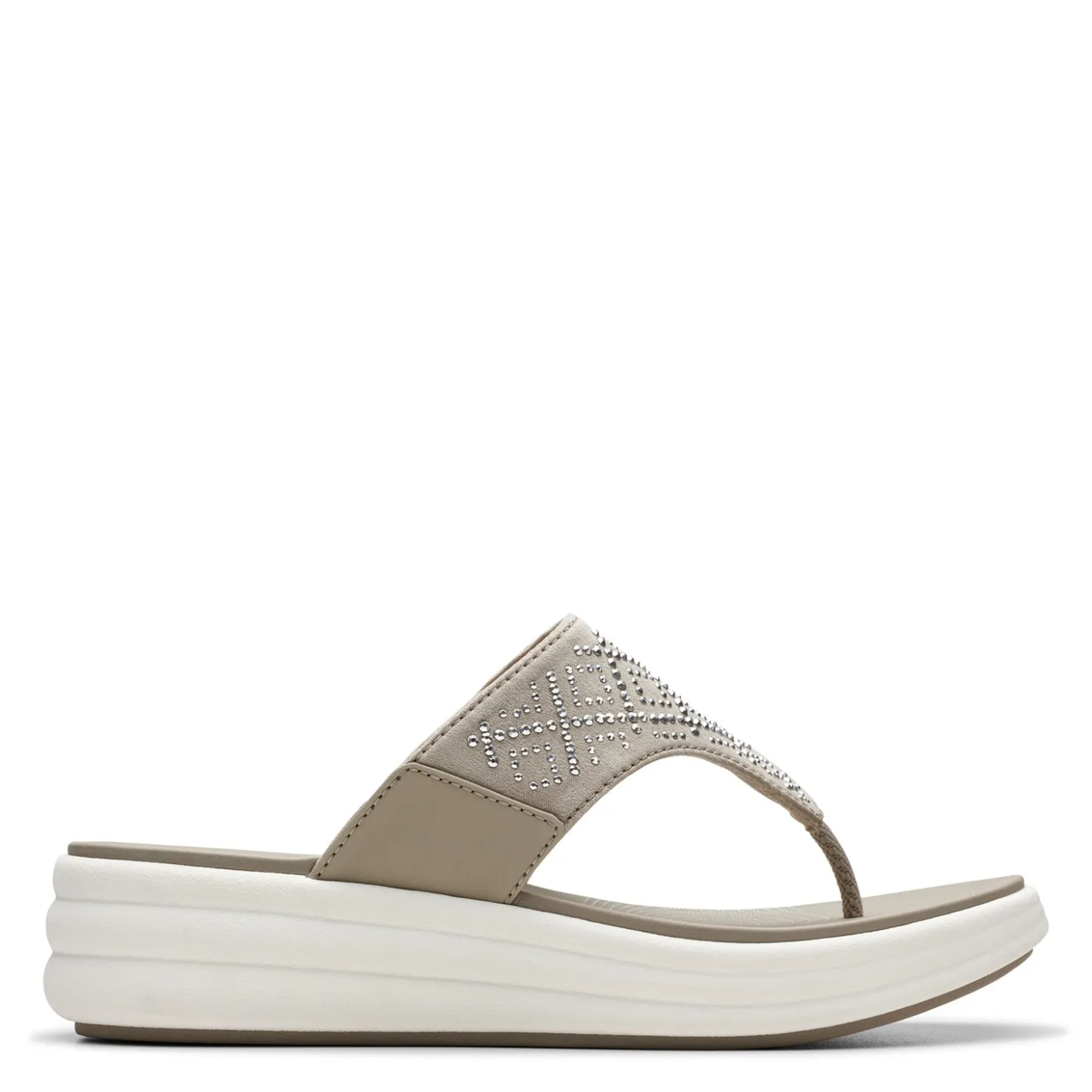 Flip Flops*Clarks Women's , Drift Way Sandal Stone