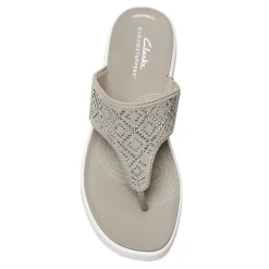 Flip Flops*Clarks Women's , Drift Way Sandal Stone