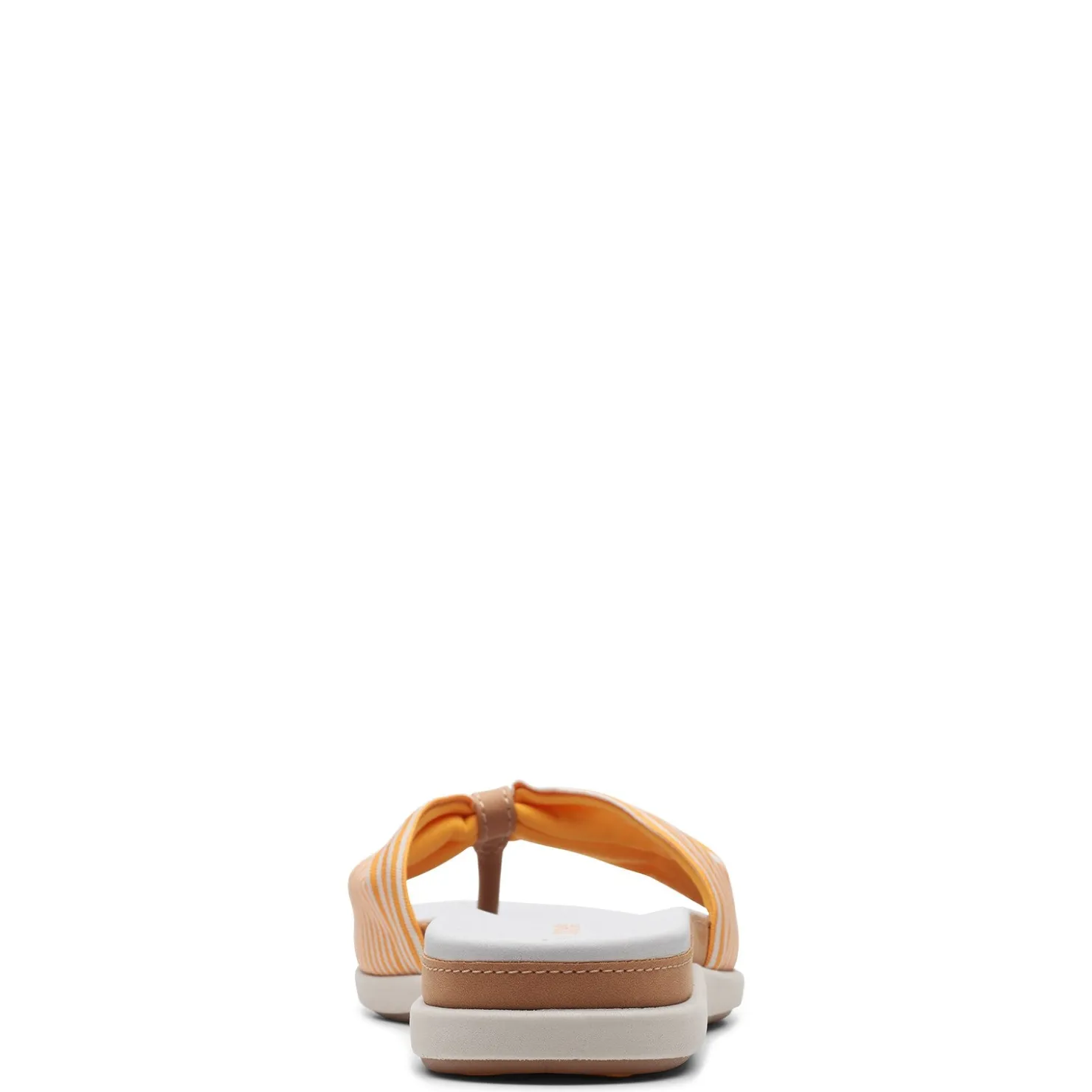 Flip Flops*Clarks Women's , Eliza June Sandal Golden Yellow/Off White Canvas
