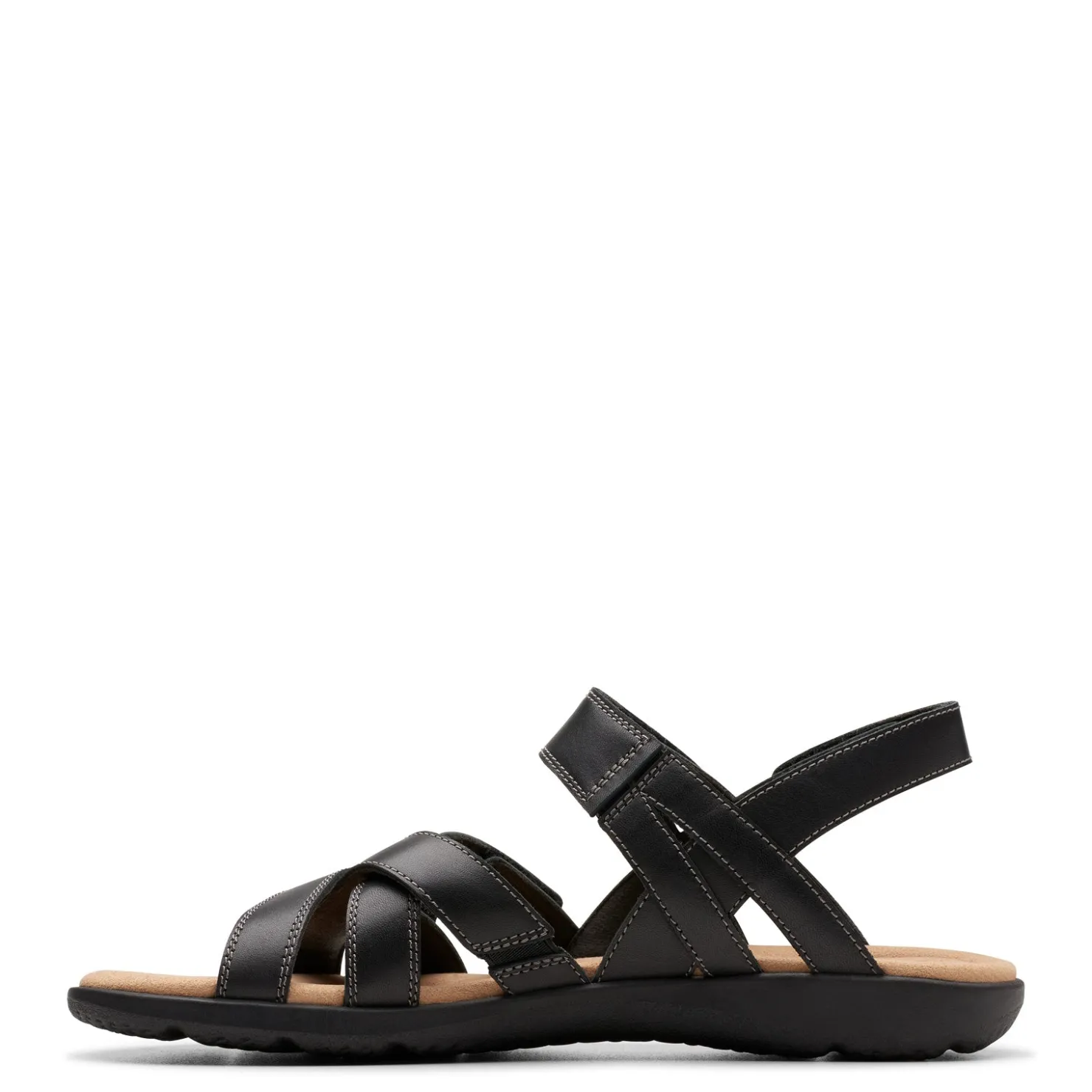 Footbed Sandals*Clarks Women's , Elizabelle Gem Sandal Black