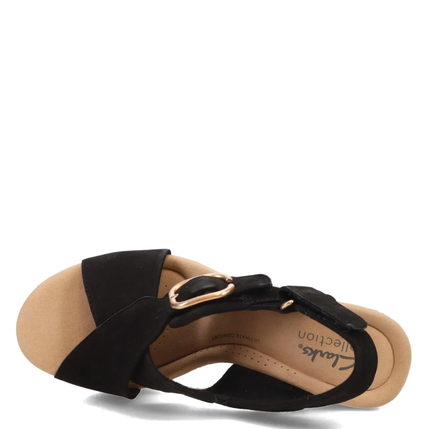 Wedges*Clarks Women's , Giselle Dove Sandal Black