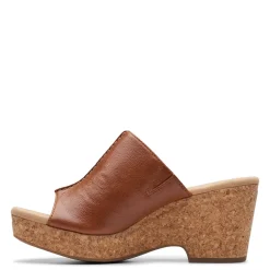 Wedges*Clarks Women's , Giselle Orchid Sandal Tan