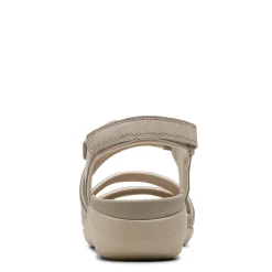 Wedges*Clarks Women's , Glide Hi Ella Sandal Stone
