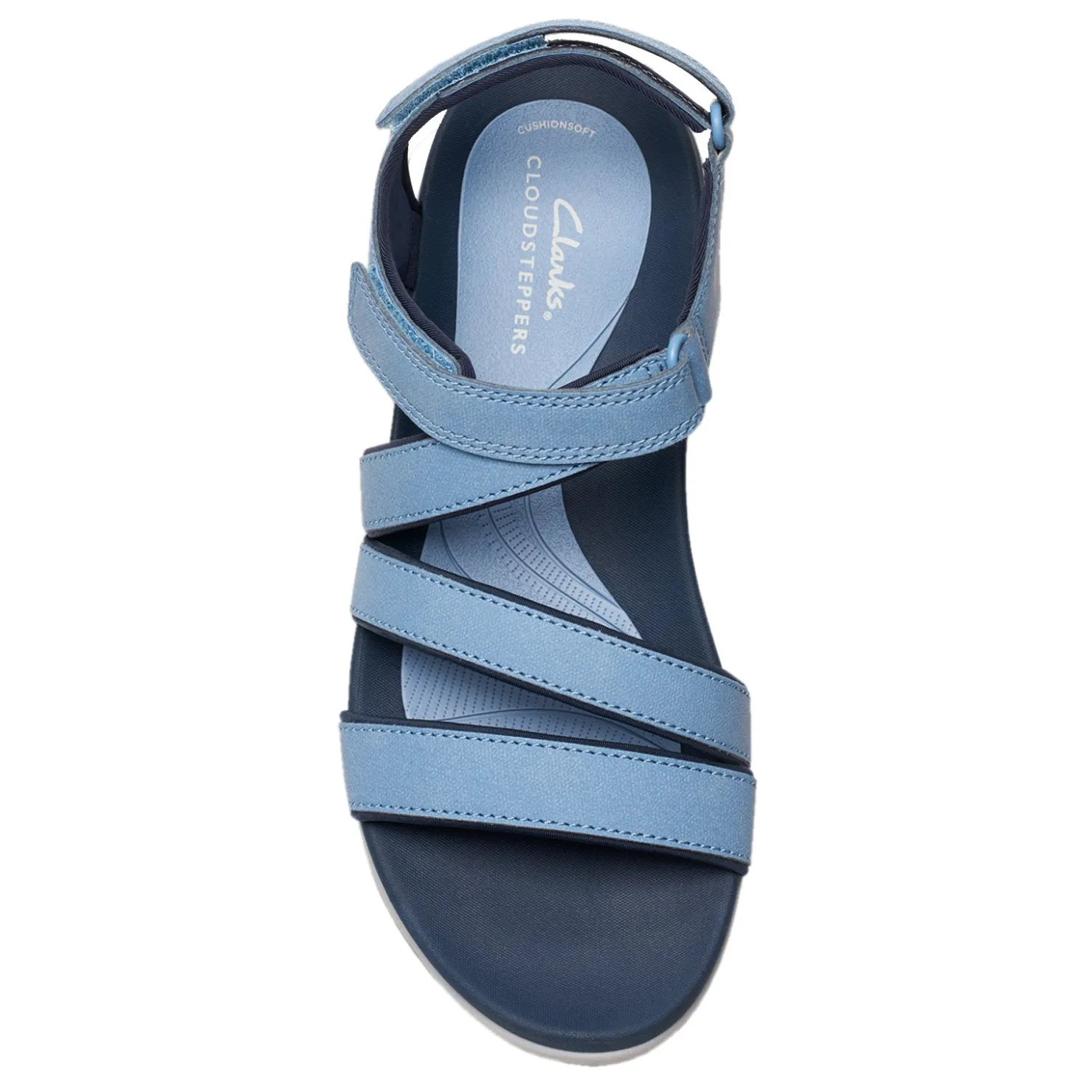 Wedges*Clarks Women's , Glide Hi Ella Sandal Denim