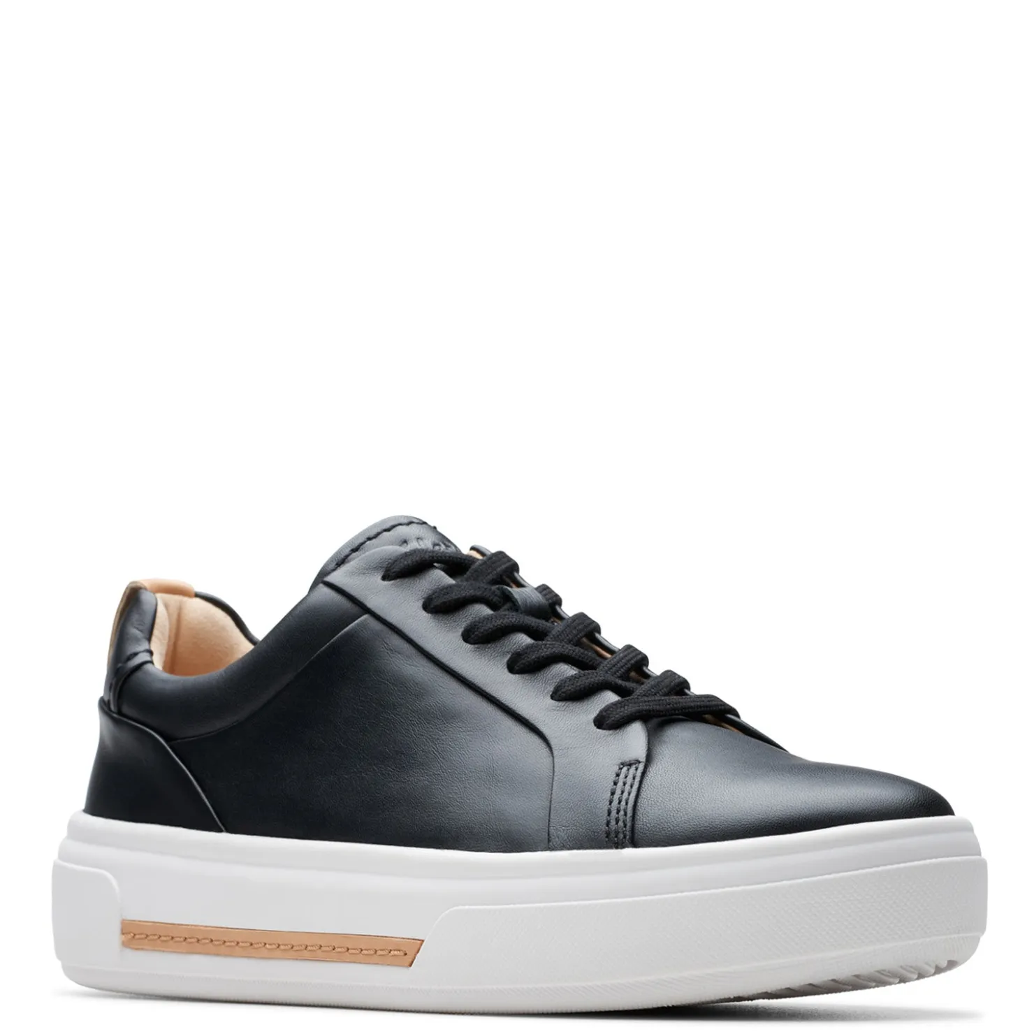 Fashion & Street*Clarks Women's , Hollyhock Walk Sneaker Black Leather
