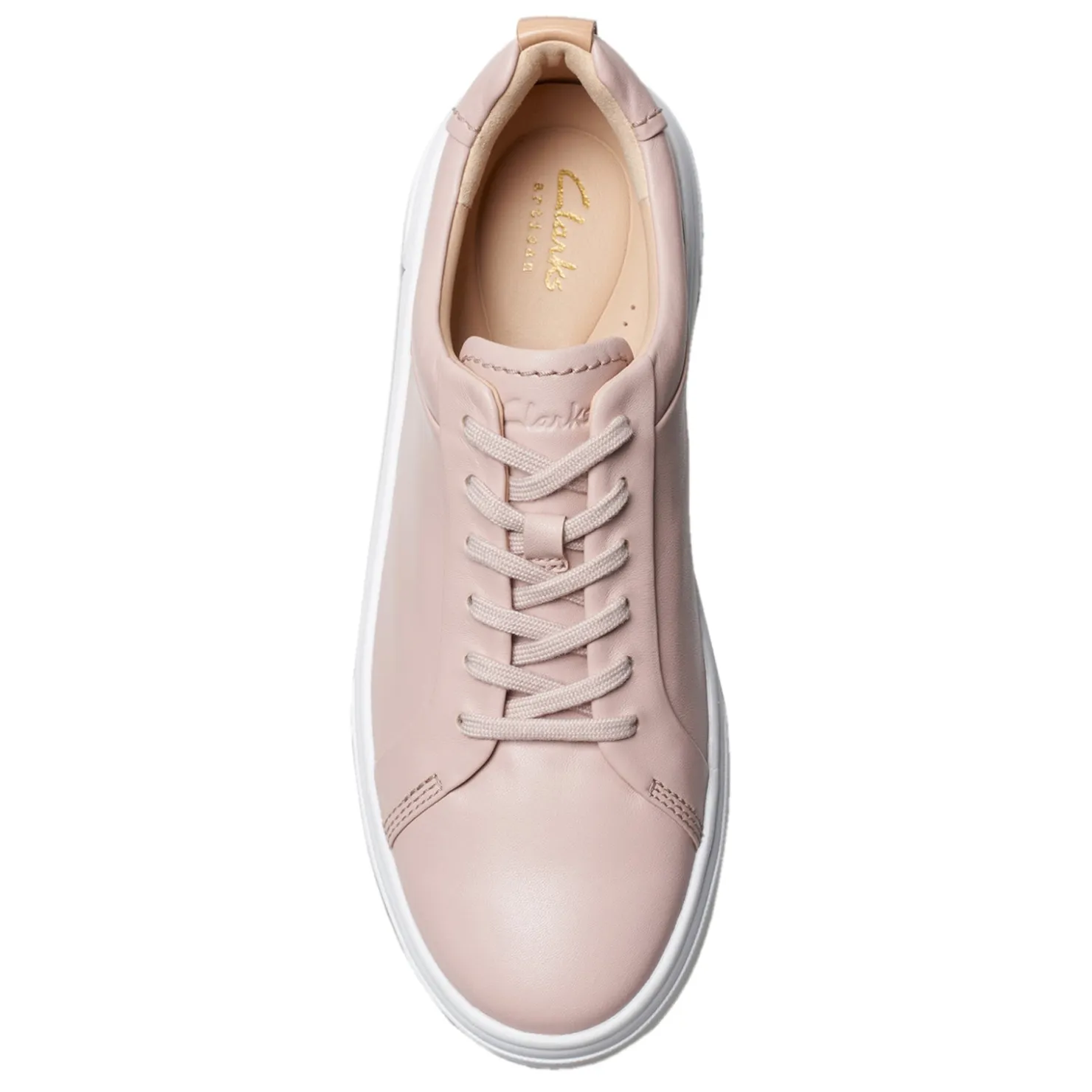 Fashion & Street*Clarks Women's , Hollyhock Walk Sneaker Rose Leather