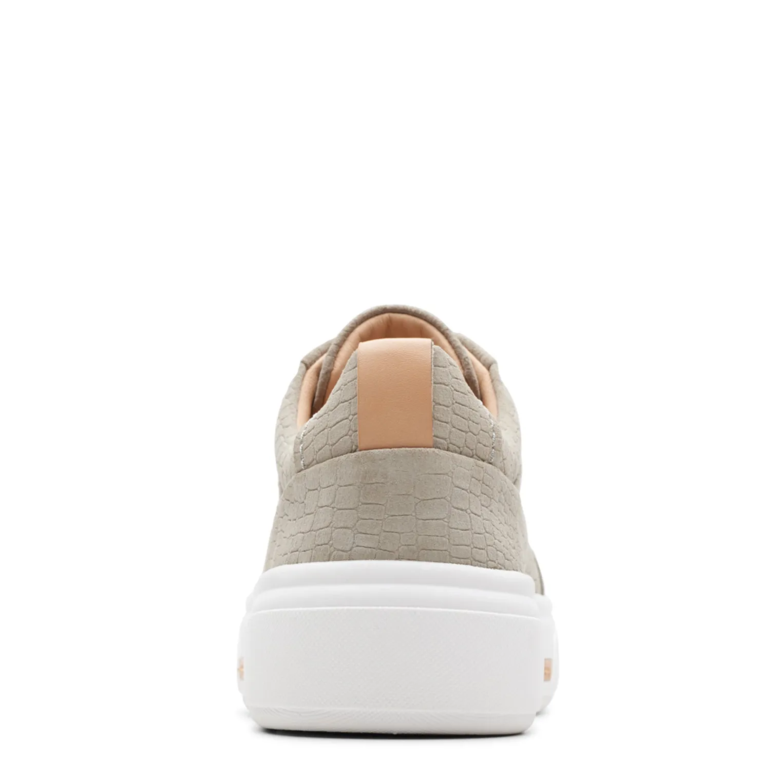 Fashion & Street*Clarks Women's , Hollyhock Walk Sneaker Stone Interest Leather
