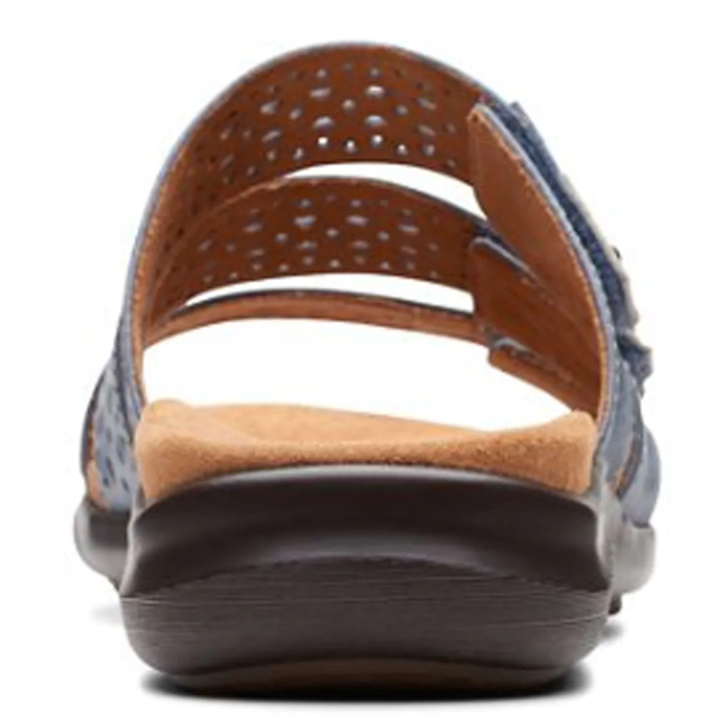 Footbed Sandals*Clarks Women's , Kilty Walk Sandal Blue Denim Colored