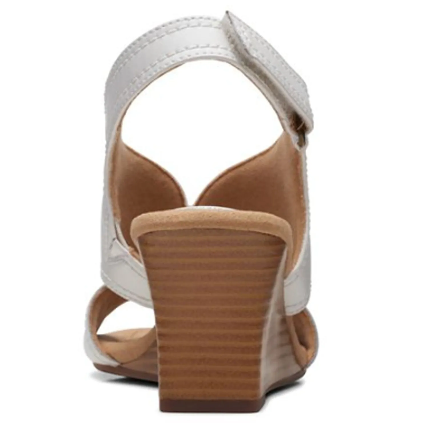 Wedges*Clarks Women's , Kyarra Aster Sandal White