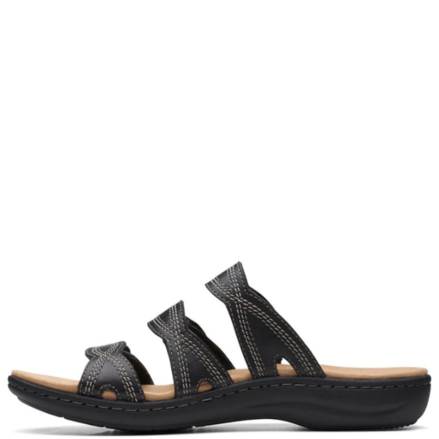 Footbed Sandals*Clarks Women's , Laurieann Ayla Sandal Black