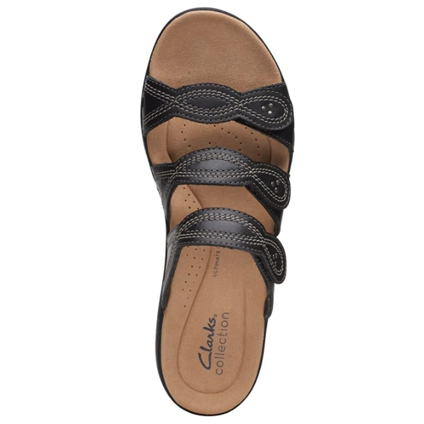 Footbed Sandals*Clarks Women's , Laurieann Ayla Sandal Black