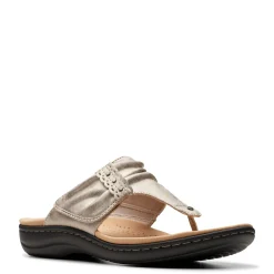 Flip Flops*Clarks Women's , Laurieann Arla Sandal Champagne