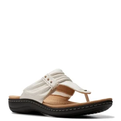 Flip Flops*Clarks Women's , Laurieann Arla Sandal White Multi
