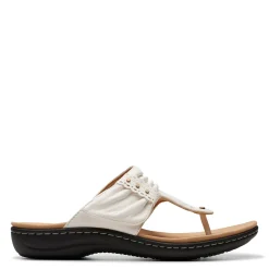 Flip Flops*Clarks Women's , Laurieann Arla Sandal White Multi
