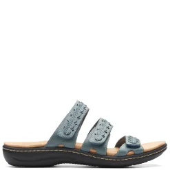 Footbed Sandals*Clarks Women's , Laurieann Cove Sandal Blue Gray