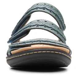 Footbed Sandals*Clarks Women's , Laurieann Cove Sandal Blue Gray