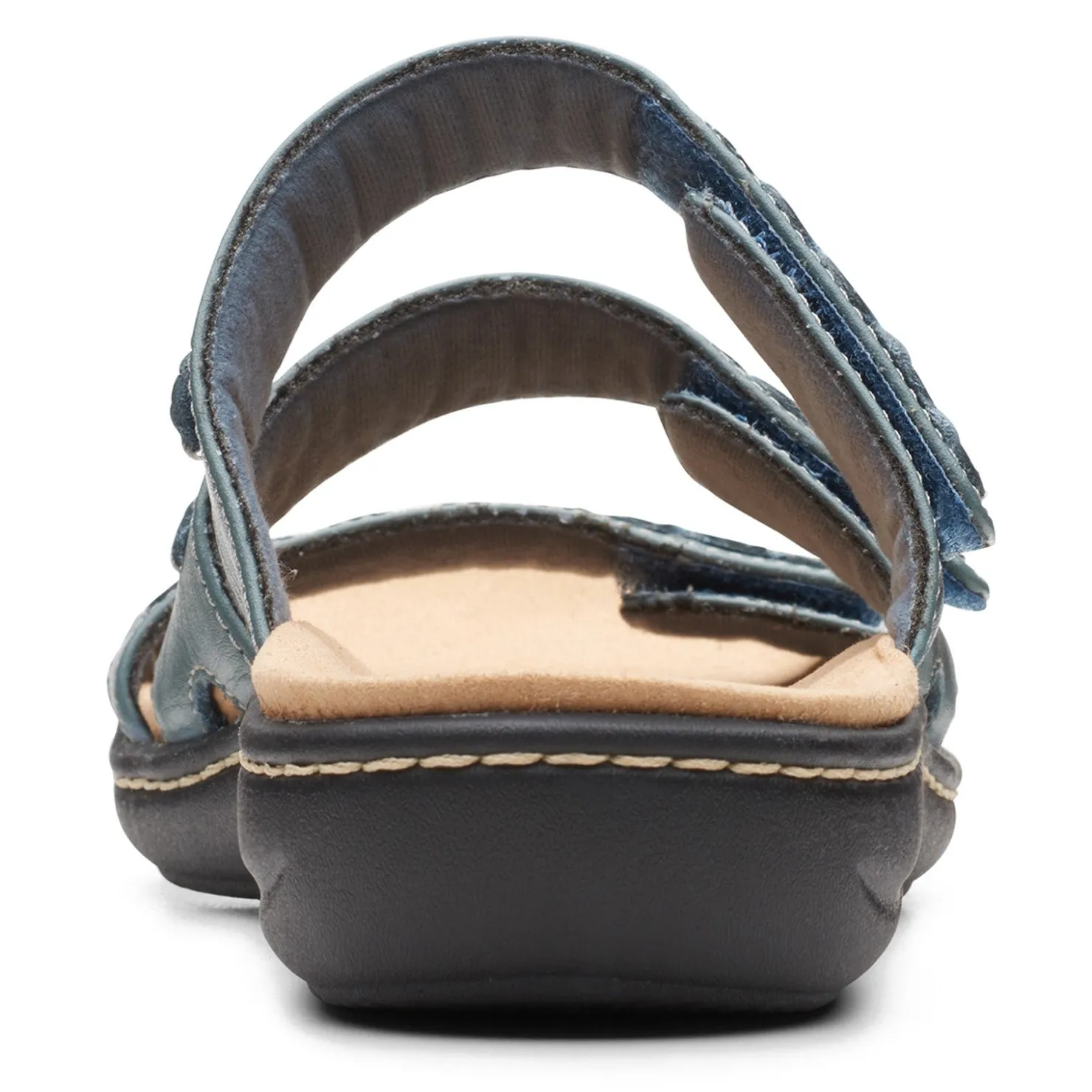 Footbed Sandals*Clarks Women's , Laurieann Cove Sandal Blue Gray