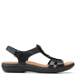 Footbed Sandals*Clarks Women's , Laurieann Kay Sandal Black