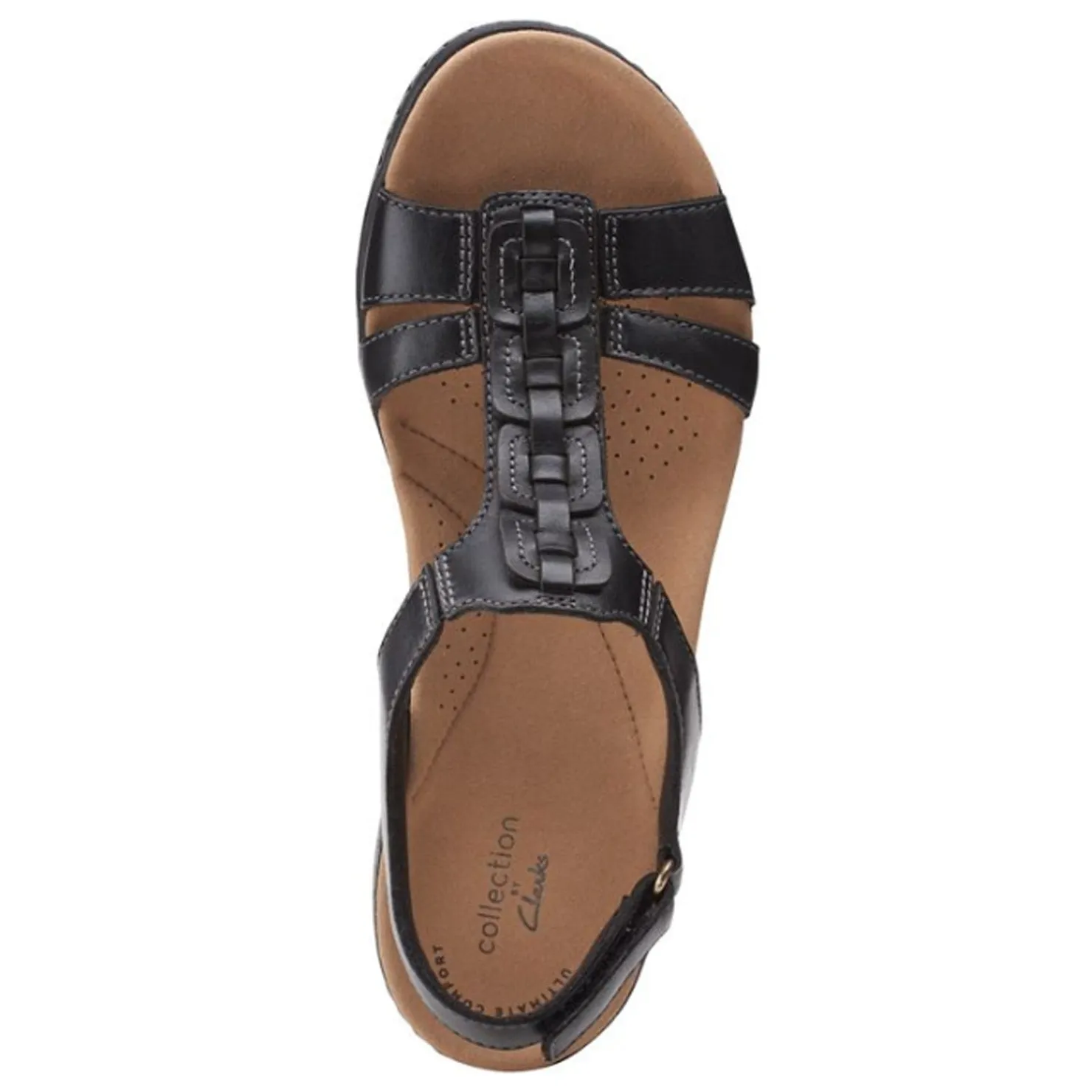 Footbed Sandals*Clarks Women's , Laurieann Kay Sandal Black