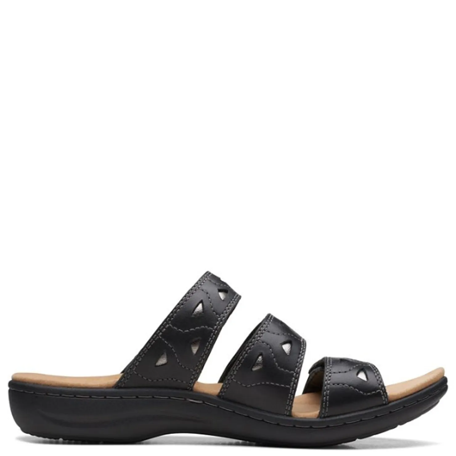 Footbed Sandals*Clarks Women's , Laurieann Nora Sandal Black