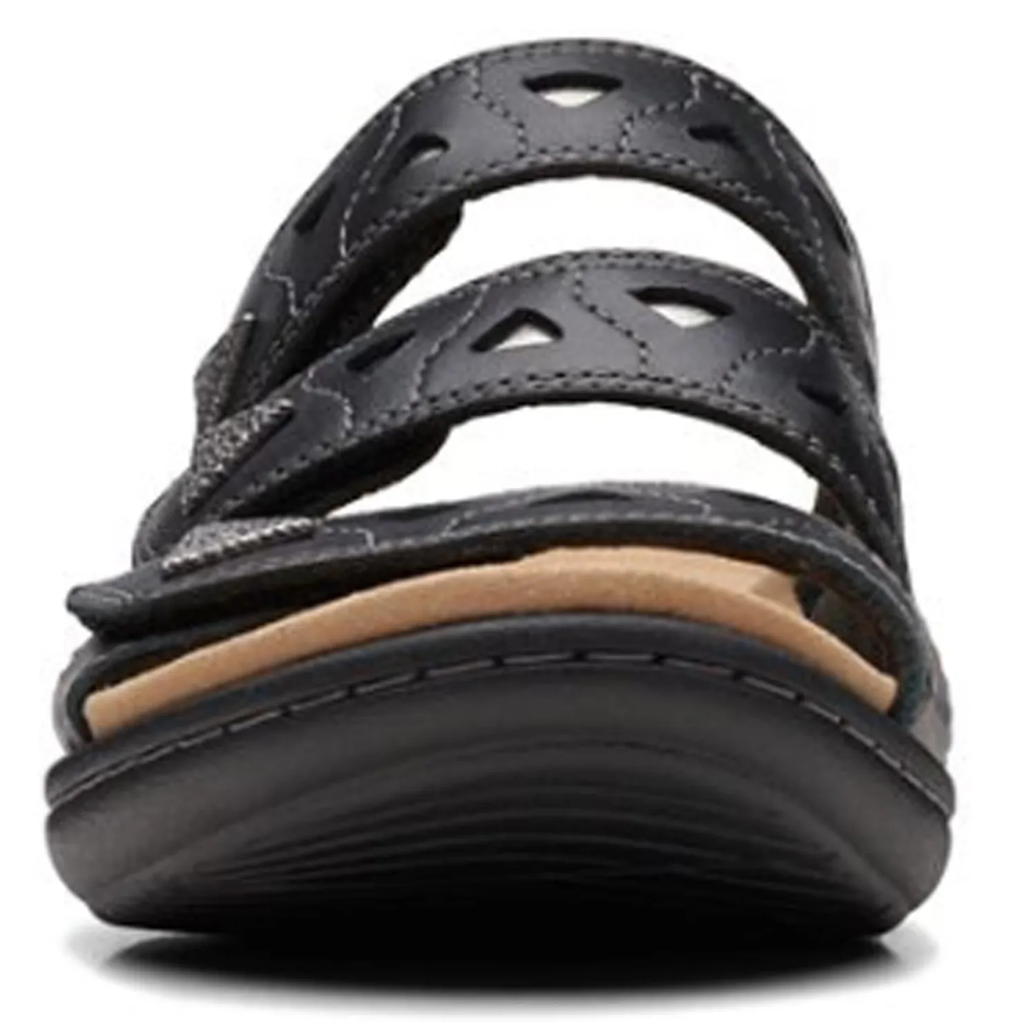 Footbed Sandals*Clarks Women's , Laurieann Nora Sandal Black