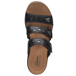 Footbed Sandals*Clarks Women's , Laurieann Nora Sandal Black