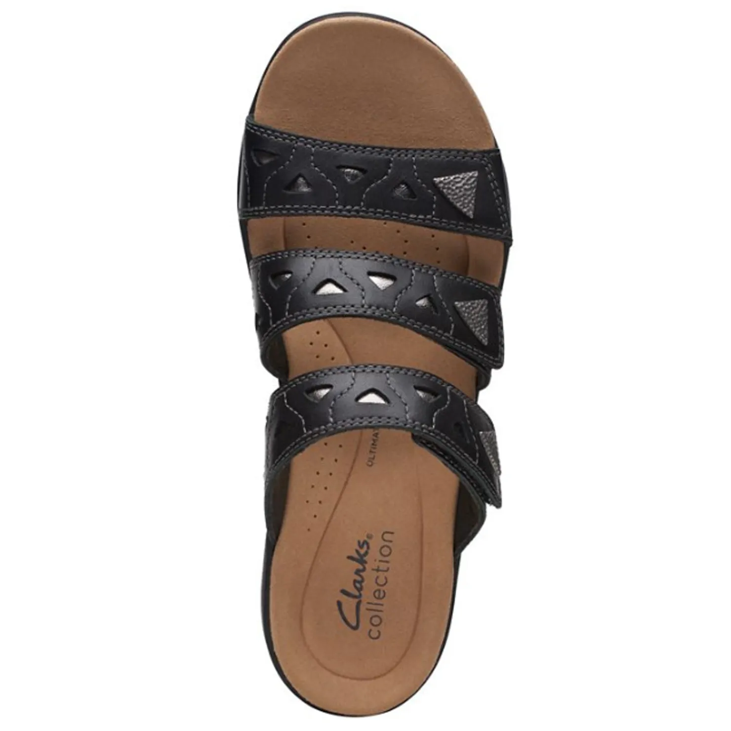 Footbed Sandals*Clarks Women's , Laurieann Nora Sandal Black