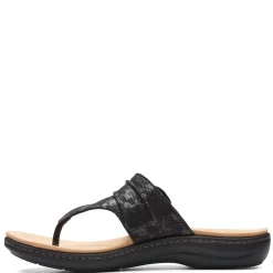 Footbed Sandals*Clarks Women's , Laurieann Rae Sandal Black