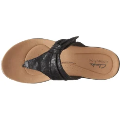 Footbed Sandals*Clarks Women's , Laurieann Rae Sandal Black