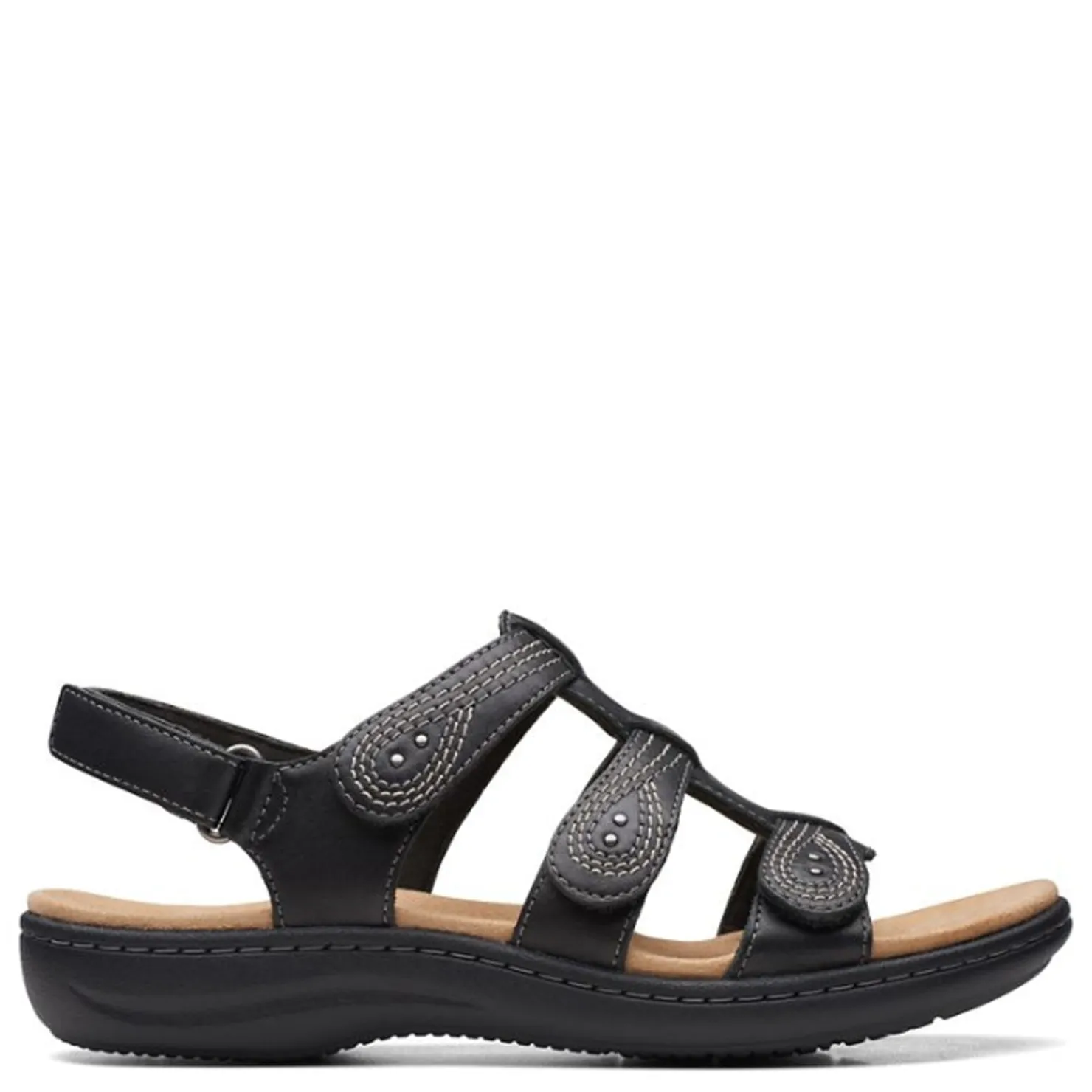 Footbed Sandals*Clarks Women's , Laurieann Vine Sandal Black